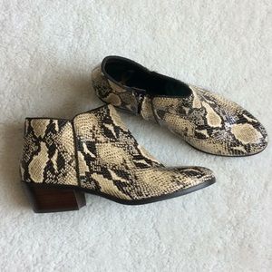 Sam Edelman Snakeskin Bootie 8.5